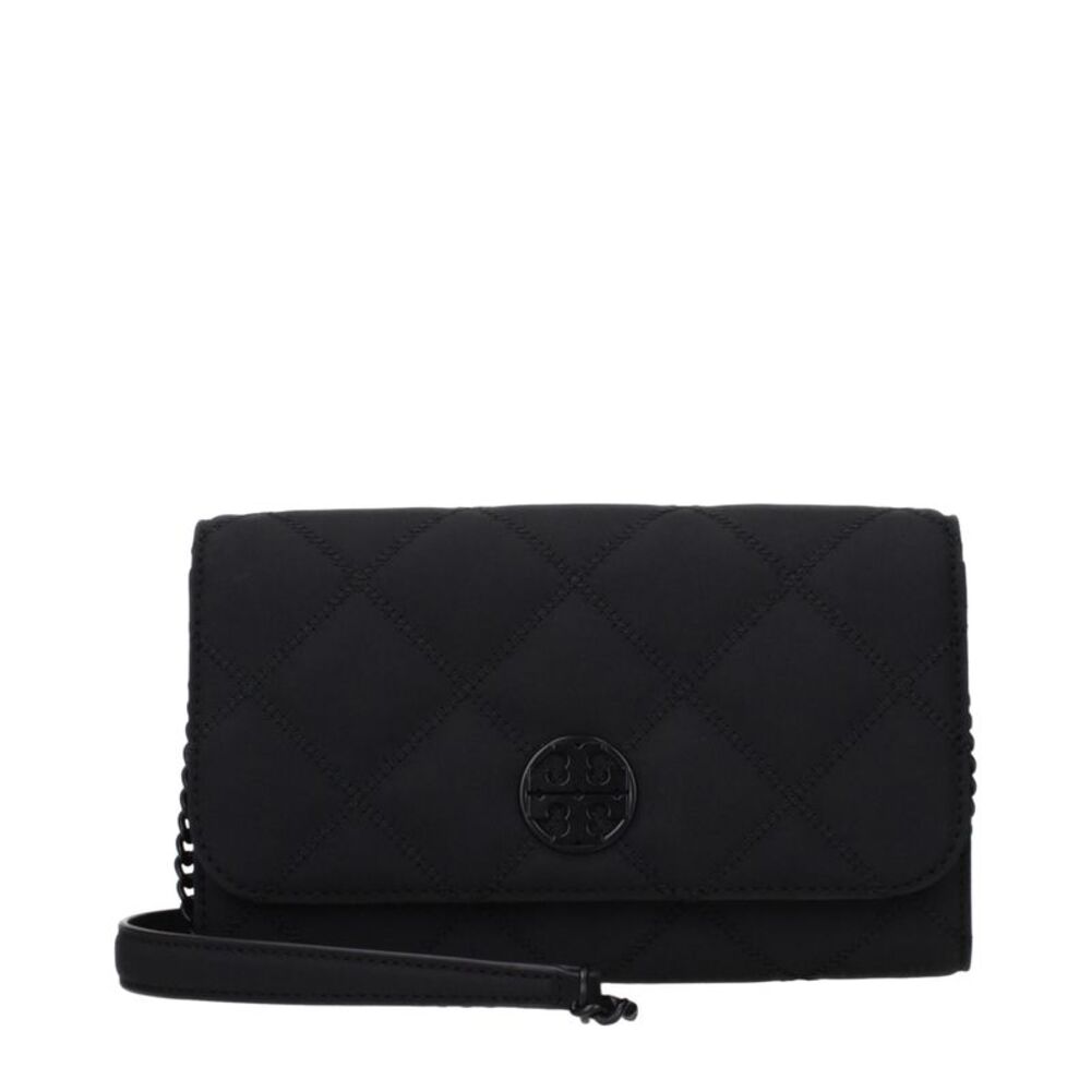 Tory Burch Black Leather Clutch Women's Bag
